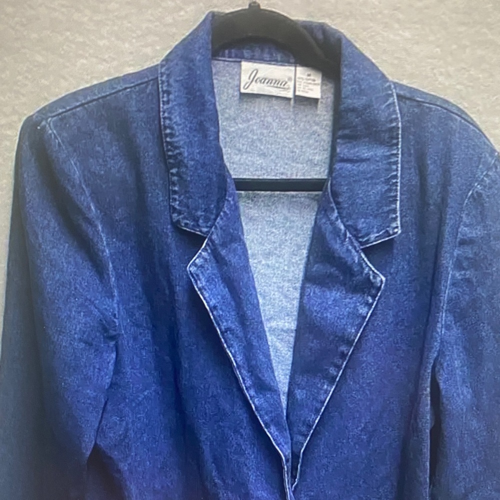 Joanna Dark Blue Denim Blazer